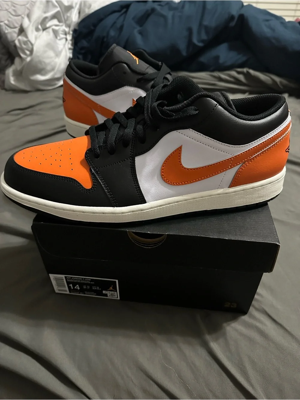Jordan 1 Low Orange & Black